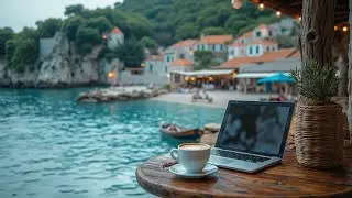 Study & Jazz ☕ Расслабляющая музыка Босса Нова для концентрации и умиротворяющей морской атмосферы