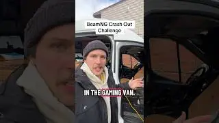 Sim racing in a van, crash out on live