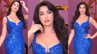 Nora Fateha Dazzles At Falguni Shane Peacock Store Launch @shortspc3851 