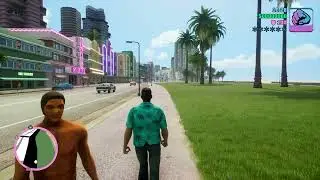 GTA VICE CITY ONE HOUR WALK IN THE STREETS OF VICE CITY (ITS NOT A GTA WALKTHROUGH) #GTA DEFINITIVE