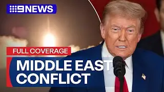 'Total ceasefire': Trump declares end to Israel-Iran war | 9 News Australia