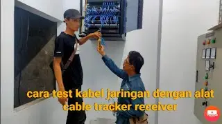 cara test cable UTP menggunakan WIRE TRACKER RECEIVER || tools networking [ AMP ]