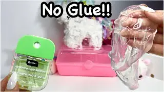 Hand Sanitizer Slime!? 🧼🫧 How To Make No Glue Hand Sanitizer Slime!!