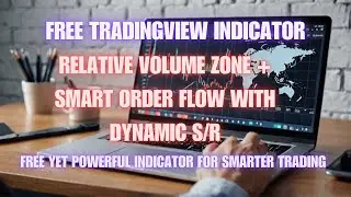 Free TradingView Indicator: Relative Volume Zone + Smart Order Flow with Dynamic S/R!