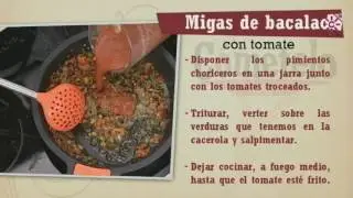 Repaso Migas de bacalao con tomate