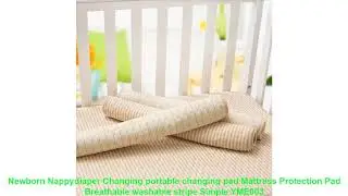 Newborn Nappydiaper Changing portable changing pad Mattress Protection Pad Breathable washable stri