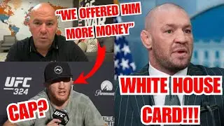 DANA WHITE LYING ON PAT MCAFEE SHOW?!! MCGREGOR DEFINITELY ON WHITE HOUSE CARD!!! 