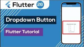 26. dropdown button in flutter | flutter bangla tutorial | Android Studio