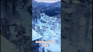 Beautiful view of First Snow in Pakistan