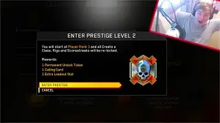OMG I HIT 2ND PRESTIGE! - INFINITE WARFARE PRESTIGE LIVE REACTION (IW Gameplay)