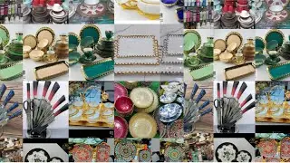Latest design importied luxury wedding crockery! kitchen crockery bridal crockery dinner set tea set