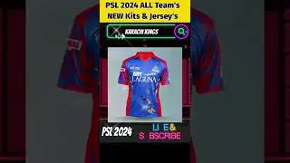 PSL 2024 All Teams New Kits | Psl 2024 All teams new jersey #psl2024 #shorts