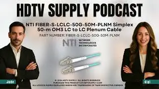 NTI FIBER-S-LCLC-50G-50M-PLNM Simplex 50-m OM3 LC to LC Plenum Cable