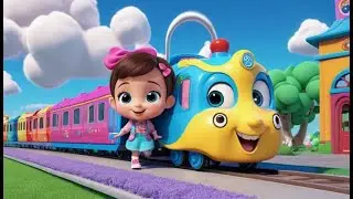 Choo Choo Express on the Rails 🚂 | Fun Train Song for Kids | Action-Packed Nursery Rhyme