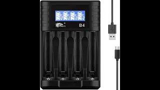 Unboxing, Using IMREN AA AAA Battery Charger, AAA Batteries Charger. Independent Charging