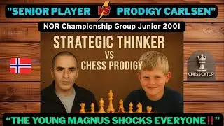 Thomas Nyland vs Magnus Carlsen | Norway Junior Championship 2001 | Sicilian Defense (B32)
