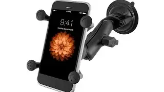 RAM-B-166-UN7U - RAM Suction Cup Mount With Universal Phone Holder