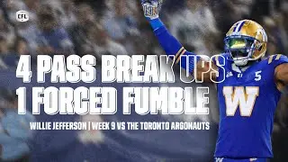 Willie Jefferson DOMINATES the Argos in Week 9