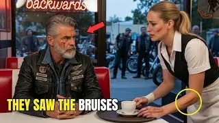 Waitress Limped to a Table — Bikers Saw the Bruises, and By Dawn Her Abusive Boyfriend was Gone.