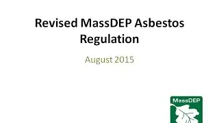 Revised MassDEP Asbestos Regulation