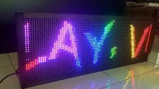 Running Text RGB Full Outdoor 100x40 cm WIFI