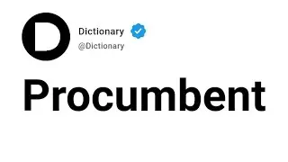 Procumbent Meaning In English
