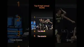 Top 5 high school dunks #fyp #basketball #viral #dunks