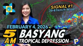 Bagyong BASYANG Lumalakas at Nagsimula Nang Magdulot ng Pag-ulan sa Visayas at Mindanao