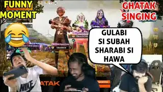 GHATAK SINGING WEIRD SONG | GHATAK LEAKED EN CUSTOMS ROOM ID AND PASSWORD BY MISTAKE | PUBG MOBILE