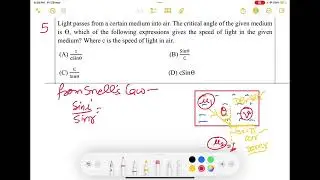Light passes from a certain medium into air.The critical angle of the given medium is O,which of