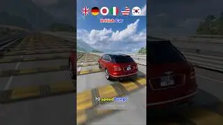 Cars Vs 70 Speed bumps #americancars #germancars #jdmcars