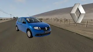 Renault Sandero 1.0 SCE Brazilian version exhaust delete in Beamng.drive