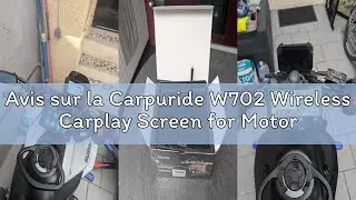 Avis sur la Carpuride W702 Wireless Carplay Screen for Motorcycle, Portable CarPlay and Android Auto