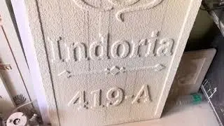 Stone Name plate embossed pattern @Ganpatistoneart #stonenameplate #ganpatistoneart #jaipur