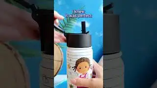 Smart Loved Brave Confident | Personalized Kids Water Bottle With Straw Lid
