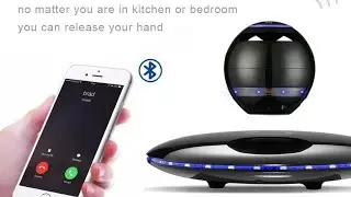 Infinity Orb Magnetic Levitating Speaker Bluetooth 4.0 LED Flash Wireless Floating Speakers