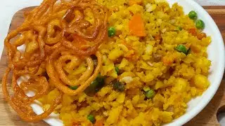 Indore Famous Morning Breakfast Poha Jalebi ॥ Indore Breakfast ॥ Indore Street Food