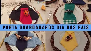DOBRADURAS DE GUARDANAPOS DIA DOS PAIS / DICAS DE GUARDANAPOS E PORTA GUARDANAPOS PARA DIAS DOS PAIS