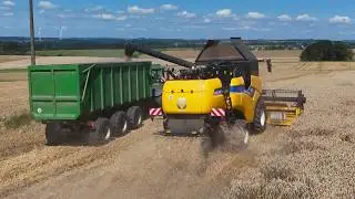 Weizen dreschen | New Holland CX 6.90 // John Deere 6250R | @Johannes Zillgen  2024