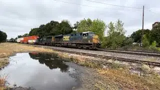 Beautiful SD70AC Assists I019 as She Speeds From Syracuse to Worcester Past East Brookfield Puddle