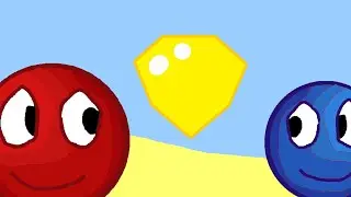 Niebieska oraz Czerwona Piłka znalazły klejnoty - Red and Blue Balls