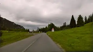Fahrt von der Teichalm talwärts Richtung Breitenau am Hochlantsch
