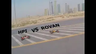 HPI Baja Vs Rovan Baja 1/5 Gasoline Drag Race