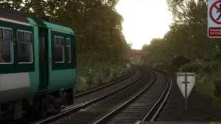 Southern Class 456 - Class 455 Departs Bedhampton