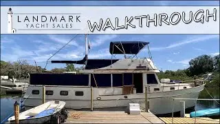 1983 Marine Trader 44 Sundeck [WALKTHROUGH] - Hudson, FL