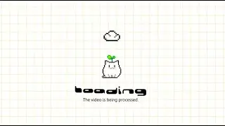 cute aesthetic intro template (white cat and a cloud) | FREE FOR USE