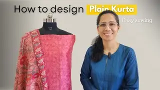 🤳LEARN how to transform Plain Kurta into designer || kurti design || easy sewing 