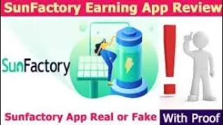 Sun Factory Earning App😲| Sun Factory App Recharge And Withdrawal | #Sunfactoryapp