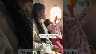 Daughters First Ever Flight 😂