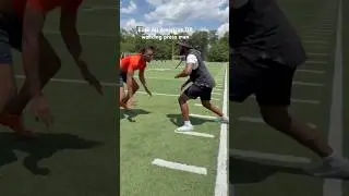 COLLEGE ALL AMERICAN DB WORKING ELITE PRESS MAN DRILL #shorts #viralshorts